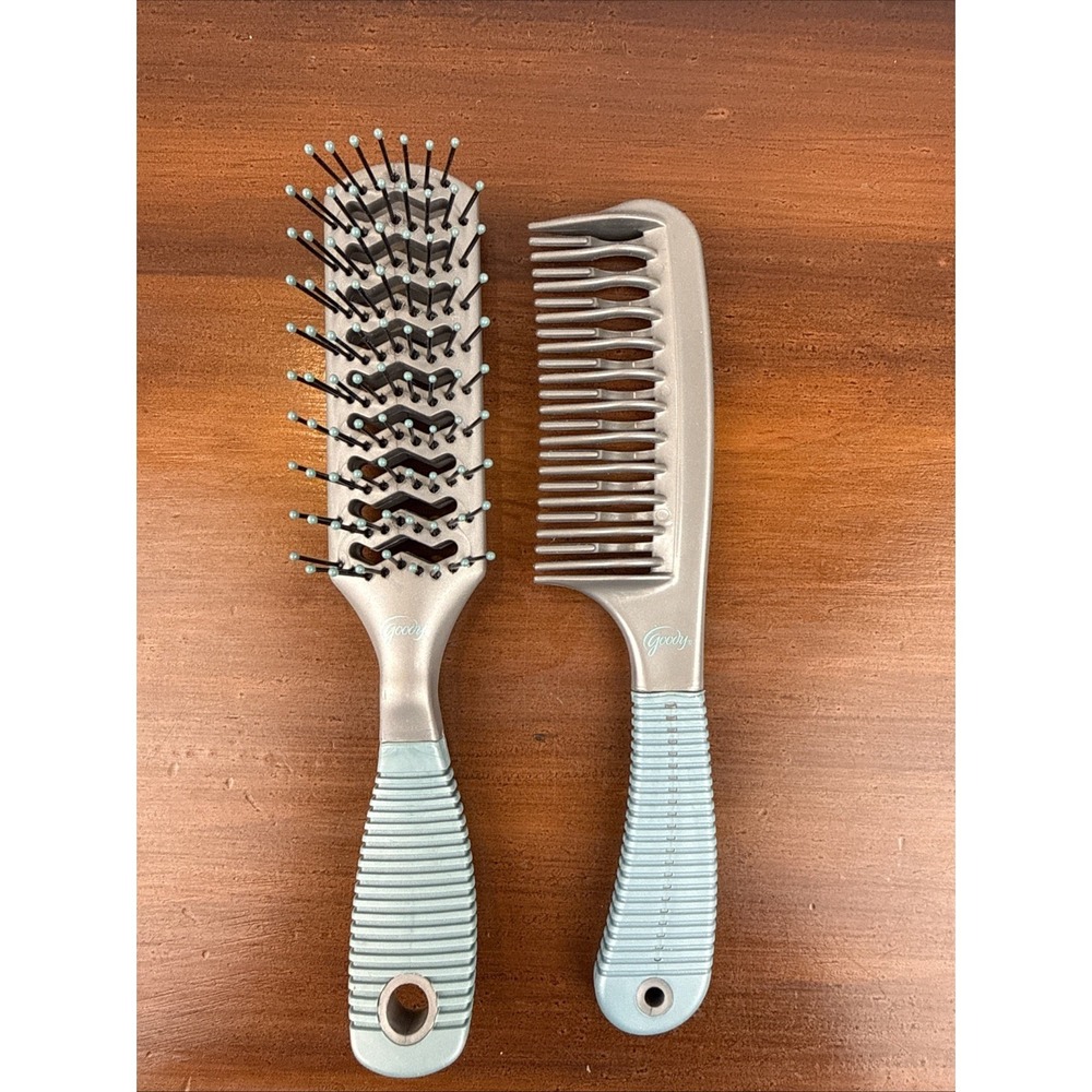 Vintage Goody Detangle‎ Brush And Matching Comb